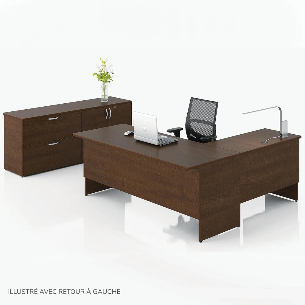Bureau en L avec rangement, Concept 300