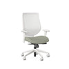 Chaise de bureau blanche avec dossier en maille Youtoo