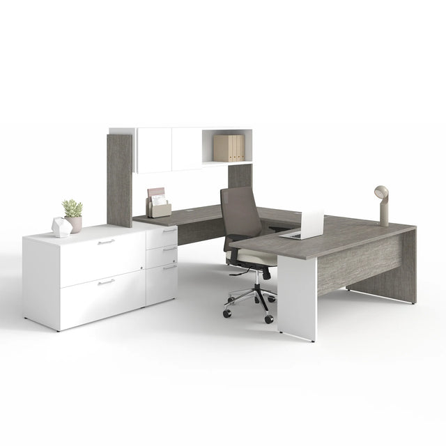 Bureau en U, couleur Niagara/Neige - Concept C.A.
