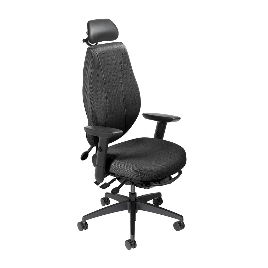 Aircentric2 ergonomic chair with headrest for small persons