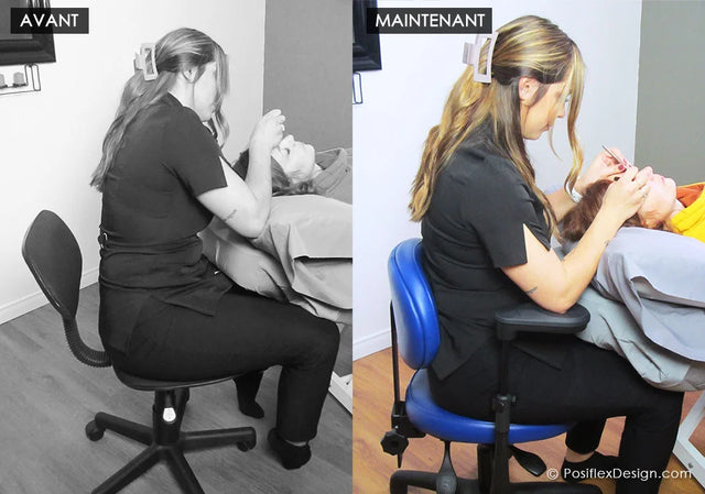 Chaise d'opérateur avec appuis-coude mobiles Posiflex