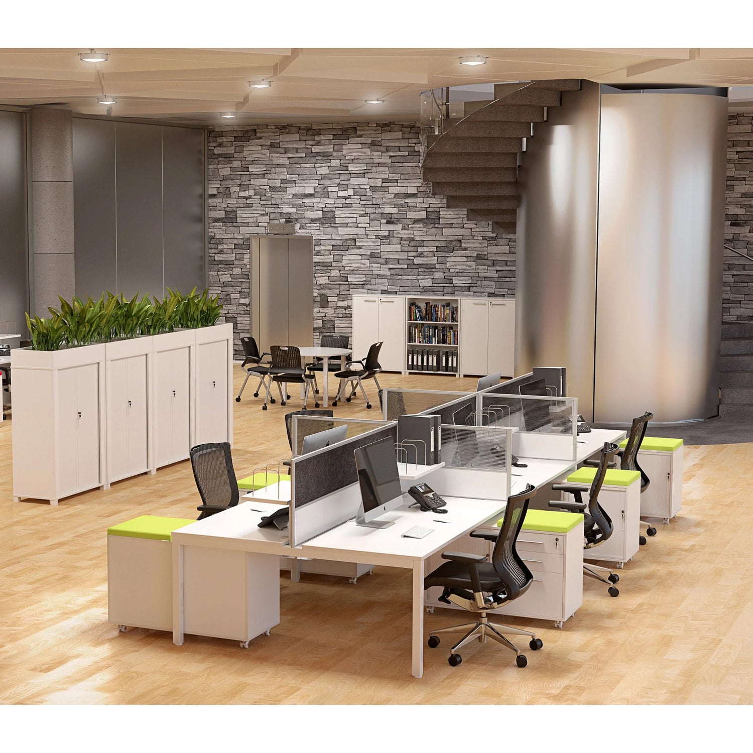 6 postes de travail, Axis - Workspace48