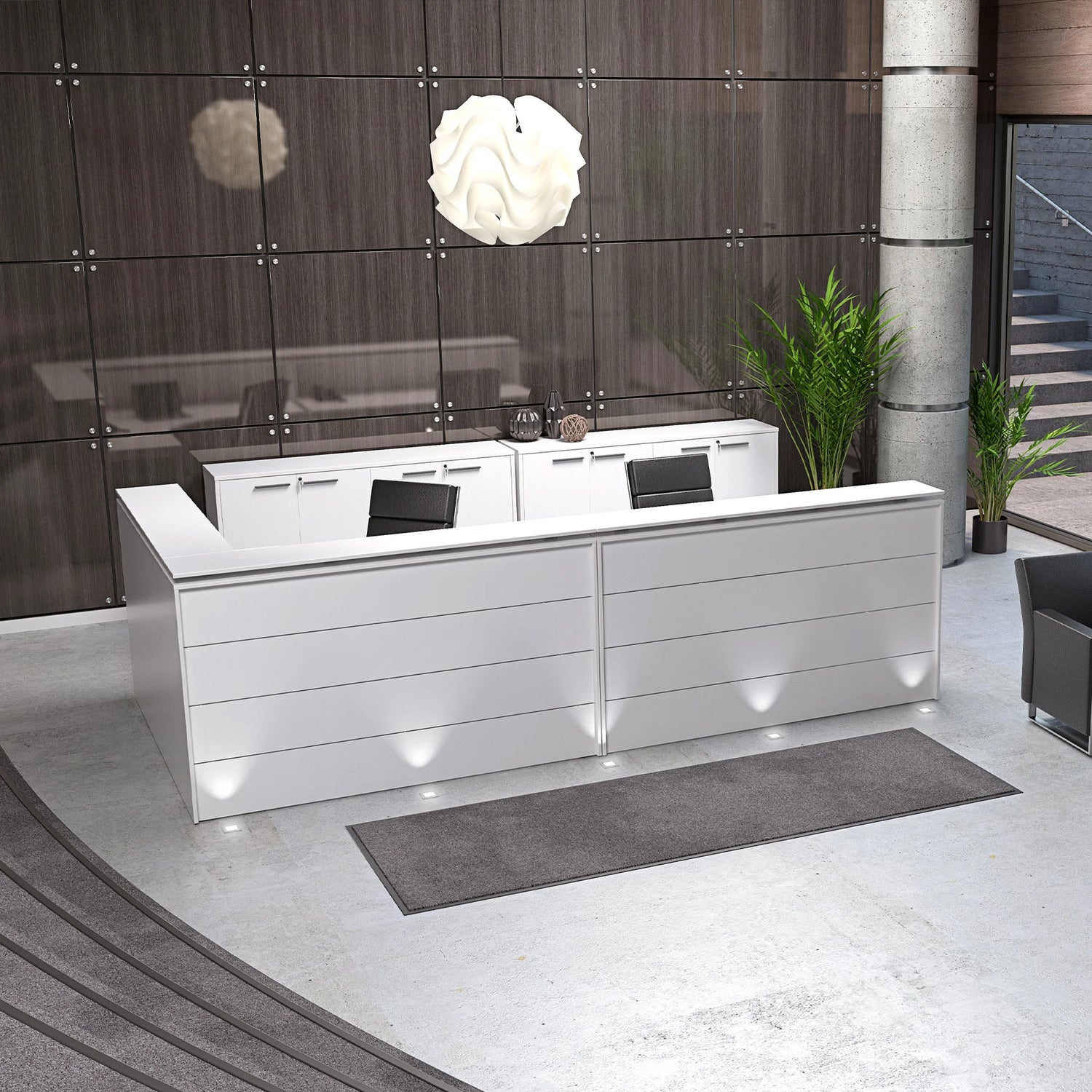 Poste de réception double, Axis - Workspace48