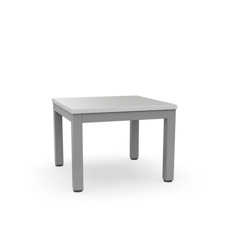 Table à café carrée, structure argent, Axis - Workspace48