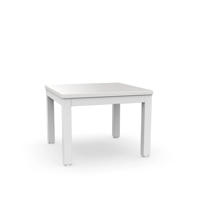 Table à café carrée, structure blanche, Axis - Workspace48
