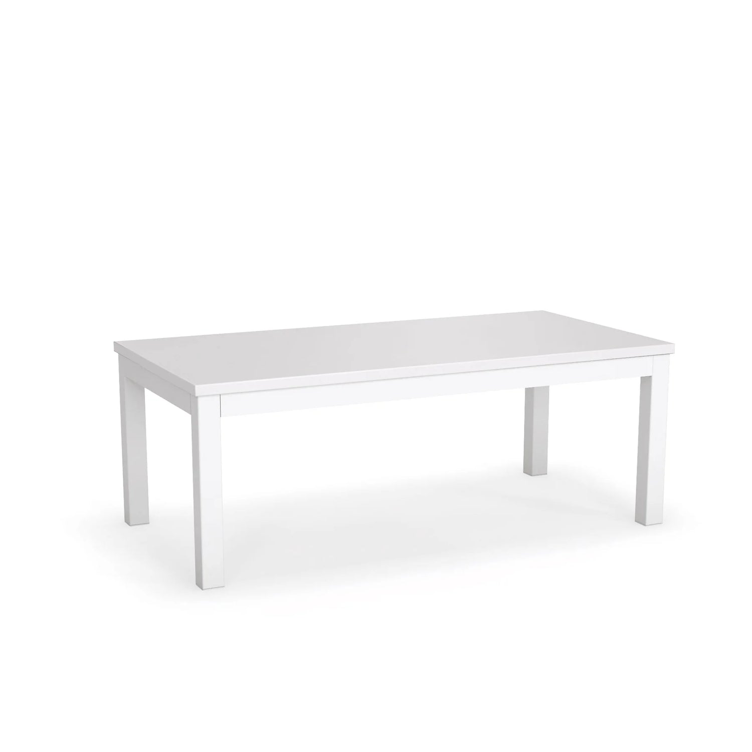Table à café rectangulaire, base blanche, Axis - Workspace48