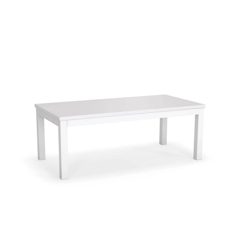 Table à café rectangulaire, base blanche, Axis - Workspace48