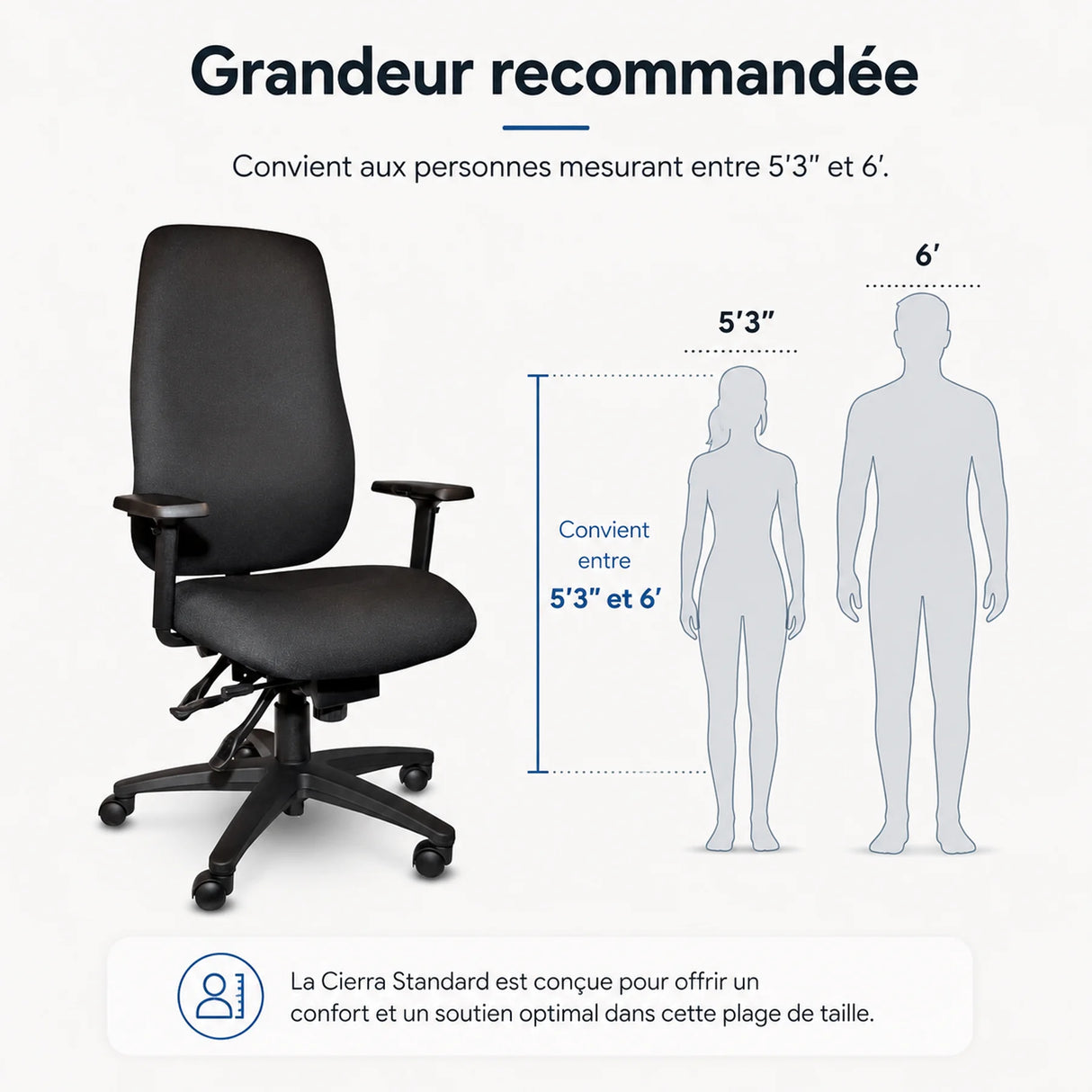 Chaise ergonomique Cierra Standard
