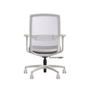 Chaise conférence blanche Eighty Two, vue de dos - Allseating