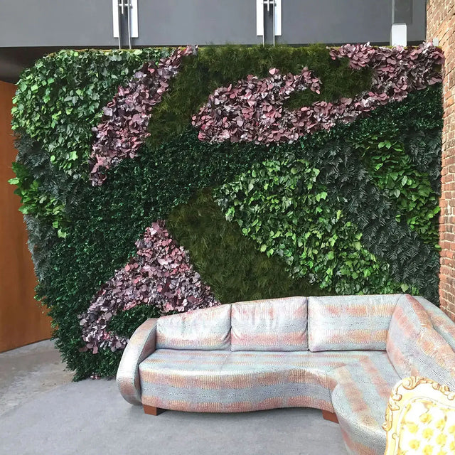 Mur Folia avec plantes stabilisées naturelles – ByNature