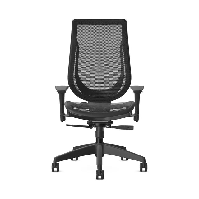 Chaise exécutive en maille dossier haut, série You