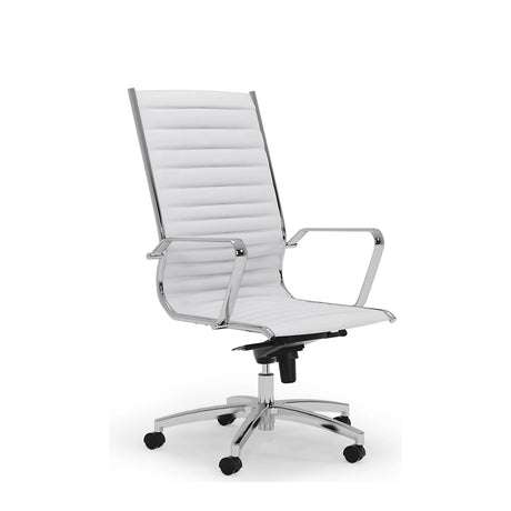 Chaise blanche dossier haut, Metro - Workspace48