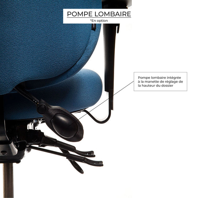 Chaise ergonomique avec appui-tête airCentric2