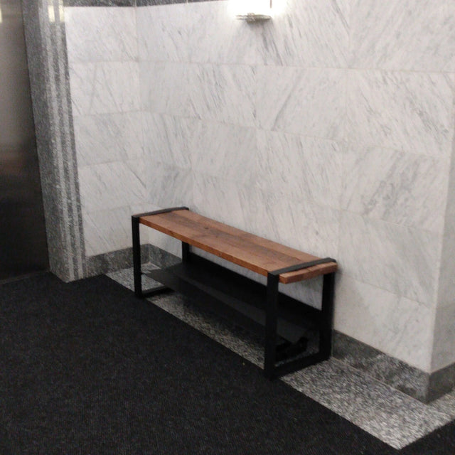 Entrance bench with shoe storage, Moderno