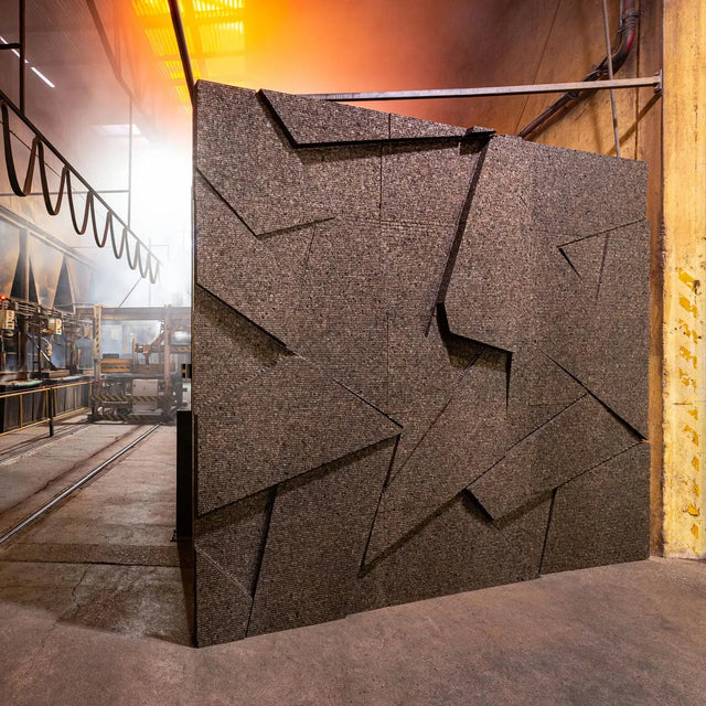 Panneaux muraux en liège Gencork et Naturaliège installés dans un intérieur design contemporain