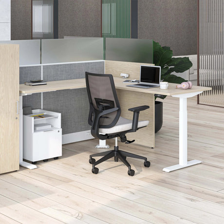 Exemple d'aménagement avec base en L couleur blanc - Quorum Essentiel