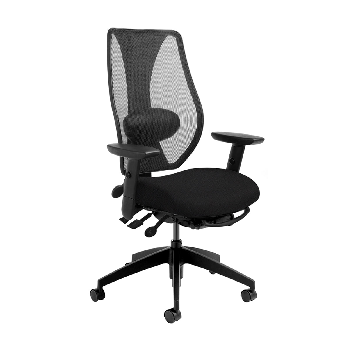 Ergonomic chair for small persons tCentric Hybrid mesh backrest