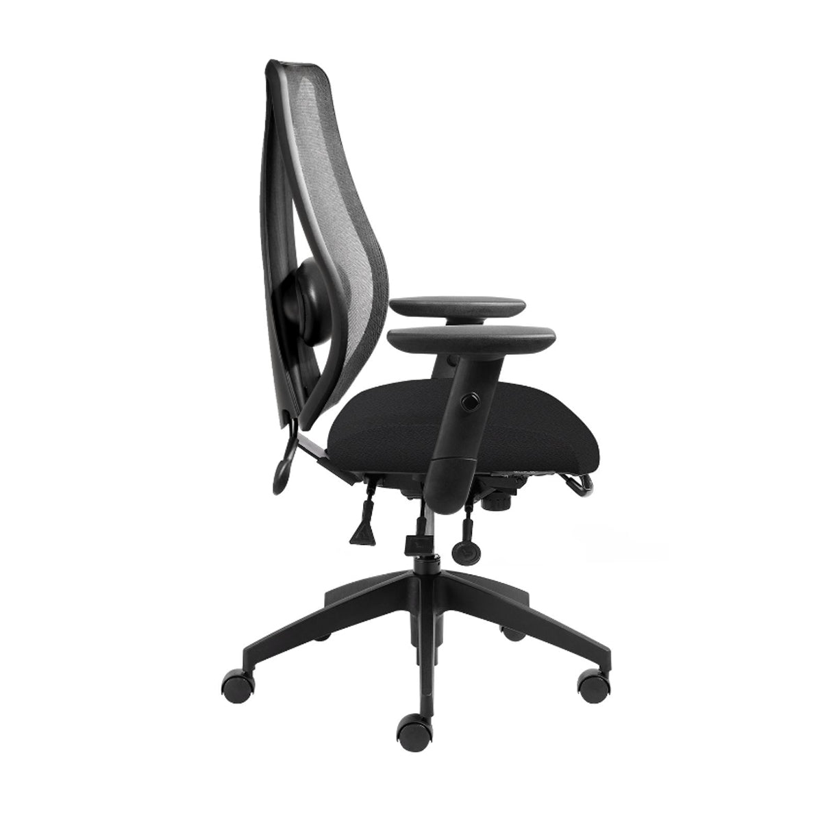 Ergonomic chair for small persons tCentric Hybrid mesh backrest