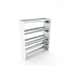 Titan 5 tablettes en aluminium, côtés blanc