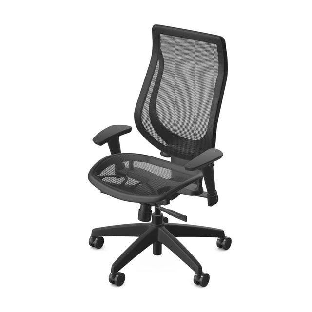 Chaise exécutive en maille dossier haut, série You