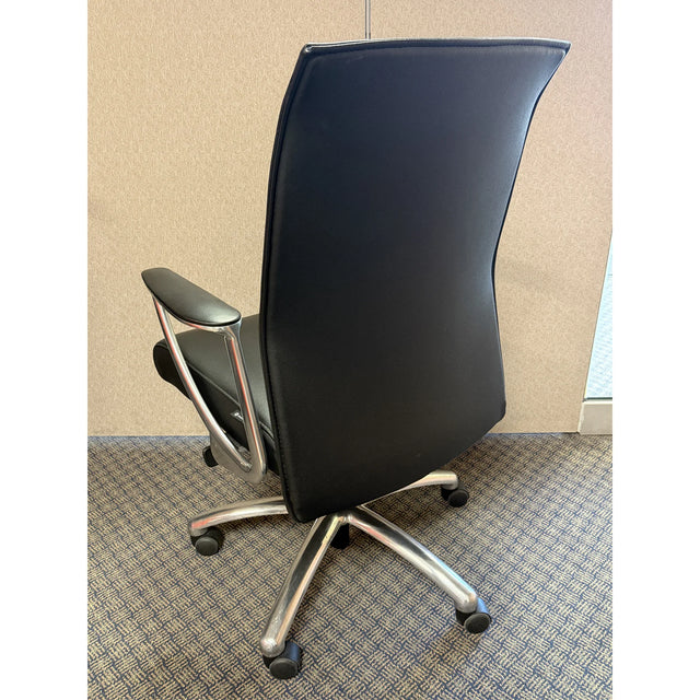 Zip chrome (Cuir noir)