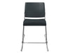 Upholstered armless bar stool - Tuck Series