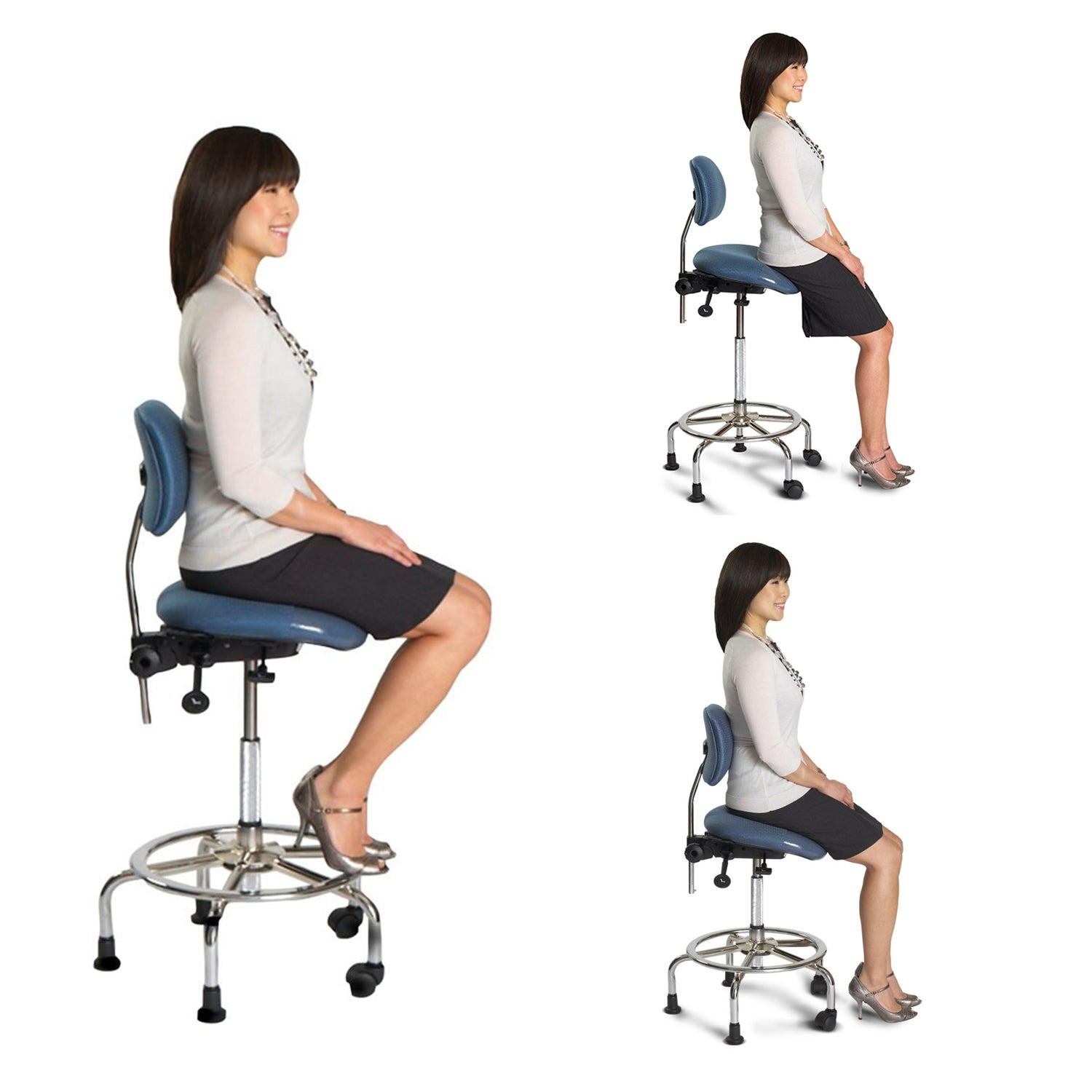 Tabouret 3 en 1 assis-debout