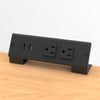 Clamp-on power dock for office