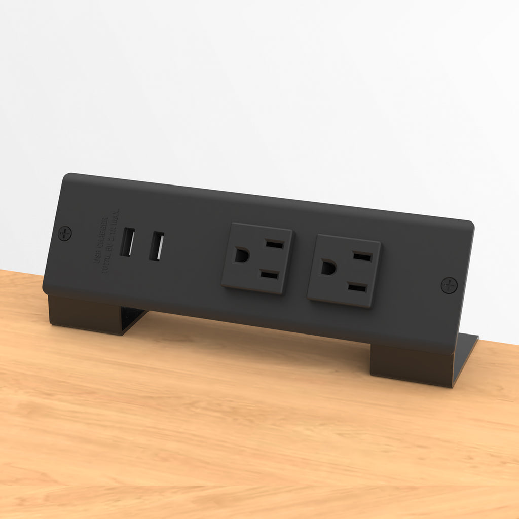 Clamp-on power dock for office