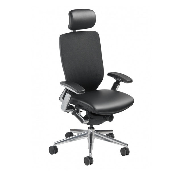 Chaise exécutive avec appui-tête, dossier en maille IC2 7300