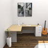 Bureau 72" en L avec rangement Concept C.A.