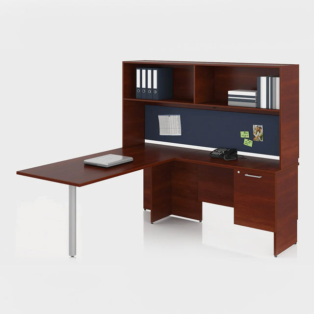 Bureau en L avec étagère, Concept 300