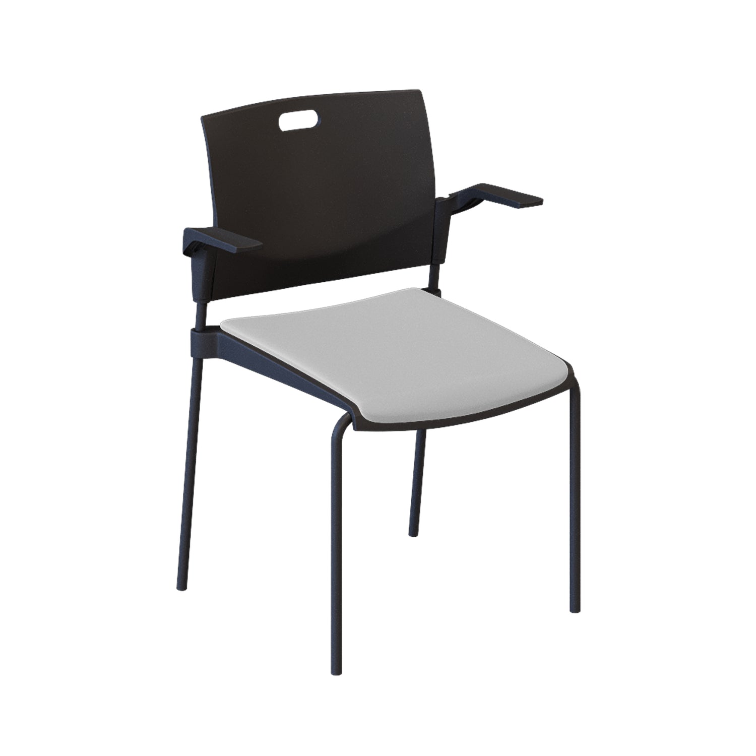 Chaise visiteur avec siège rembourré Butterfly