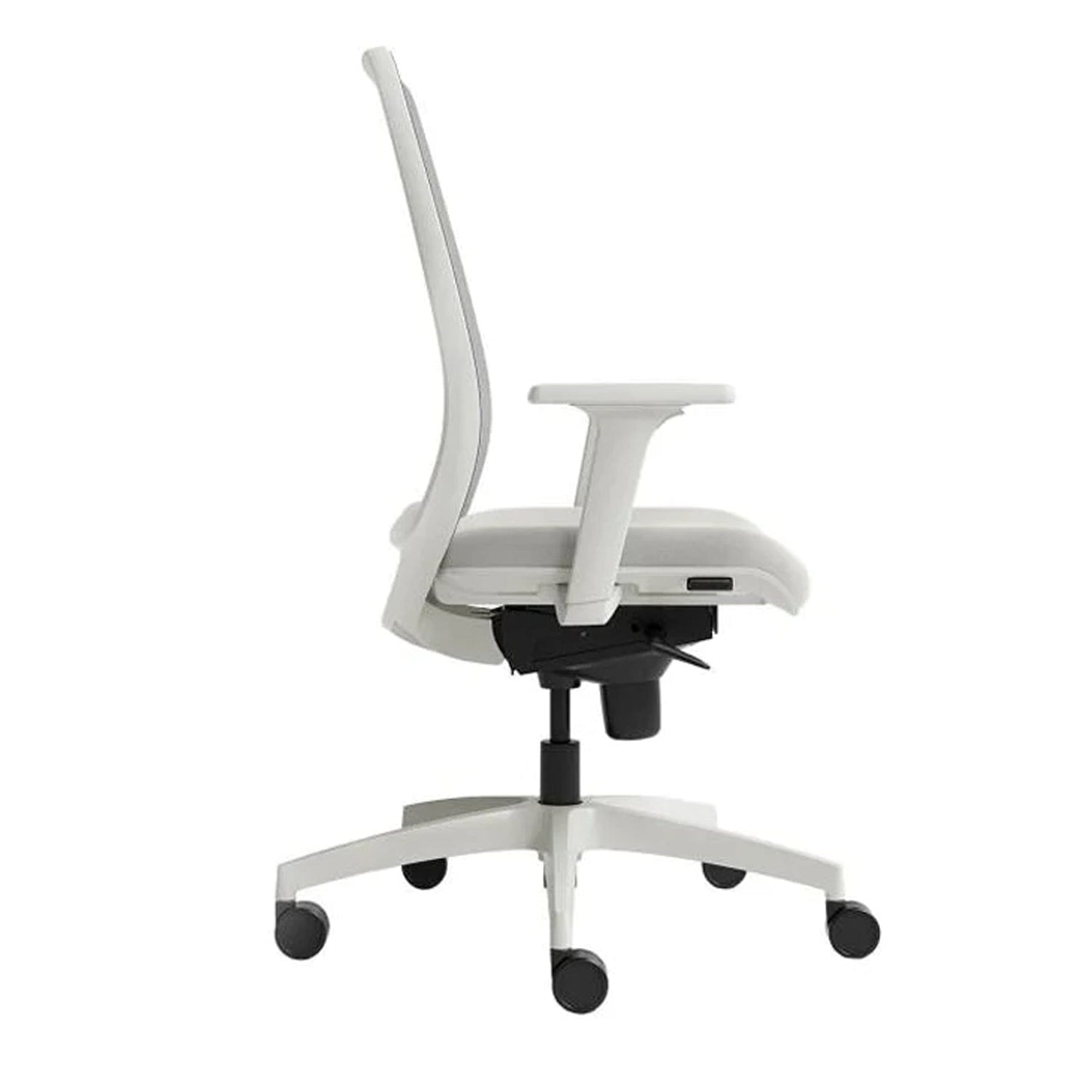 Chaise de bureau blanche dossier en maille L1