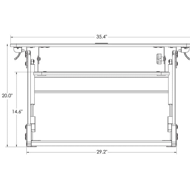 Convertisseur de bureau debout 36"L Goya