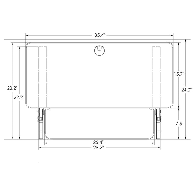 Convertisseur de bureau debout 36"L Goya