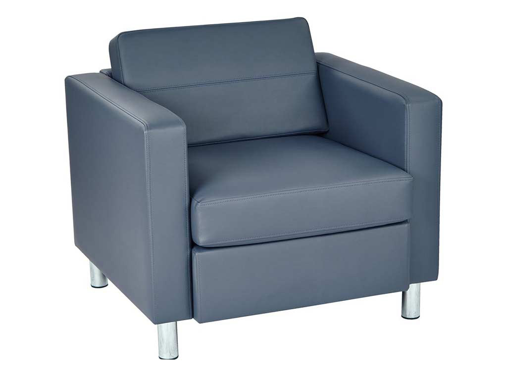 Fauteuil carré bleu - Série Pacific