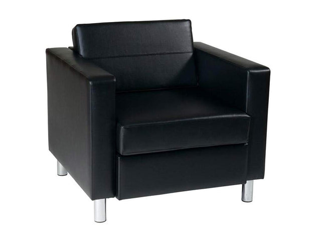 Black square armchair - Pacific Series