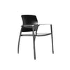 Chaise visiteur 4 pattes avec bras et dos polypropylène - Série Firefly II 200