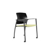 Chaise visiteur 4 pattes avec bras et dos polypropylène - Série Firefly II 200