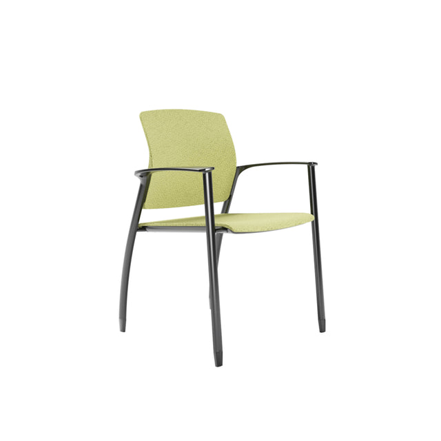 Chaise visiteur 4 pattes rembourrée avec bras - Série Firefly II 200UPH