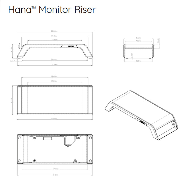 Hana monitor stand