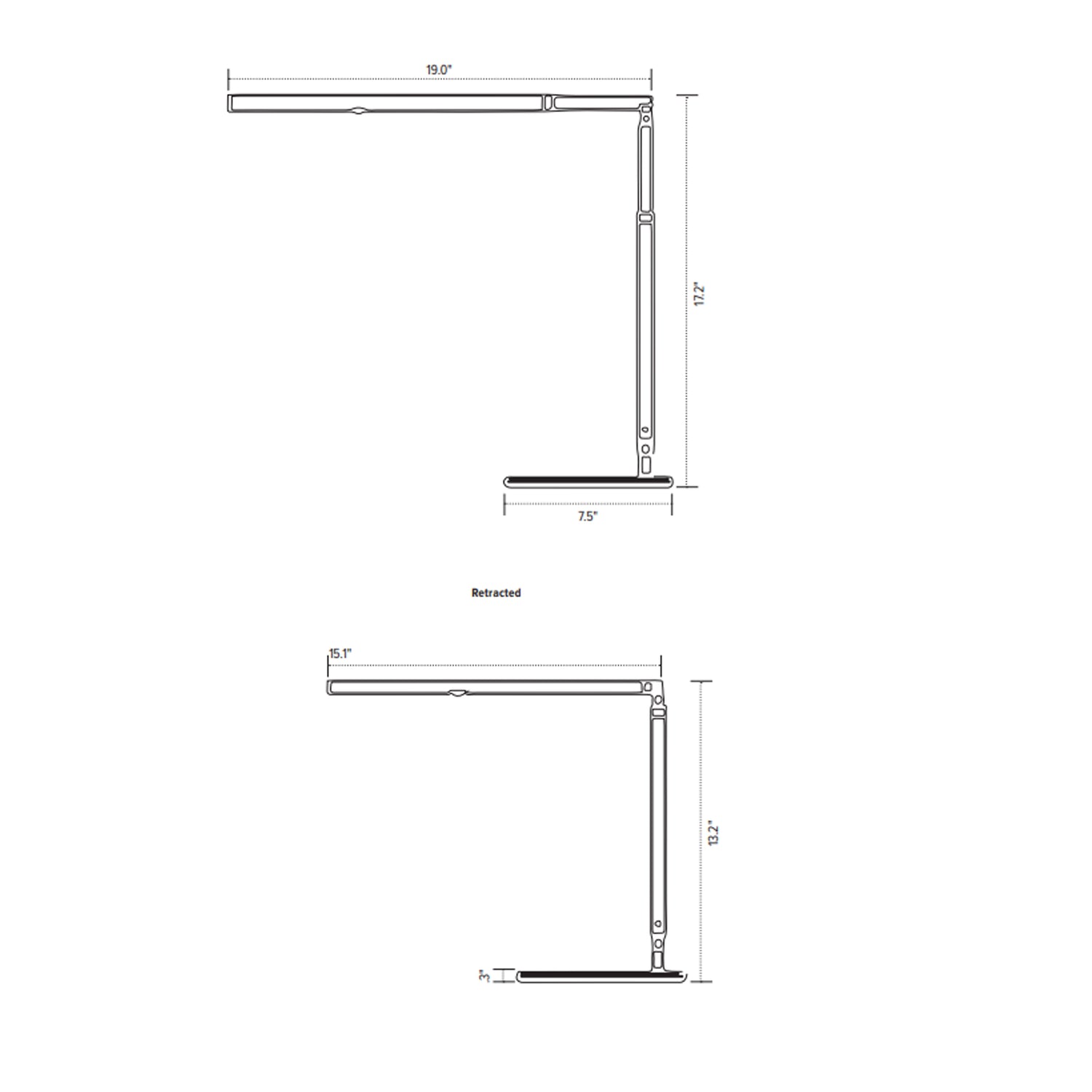 LED desk lamp Lustre
