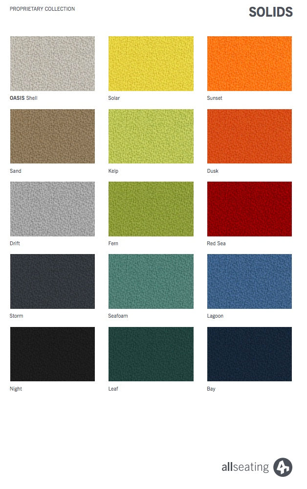 Upholstered armless bar stool - Tuck Series