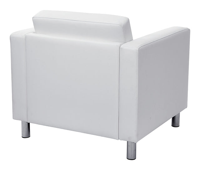 Fauteuil carré blanc - Série Pacific