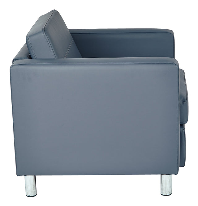 Fauteuil carré bleu - Série Pacific