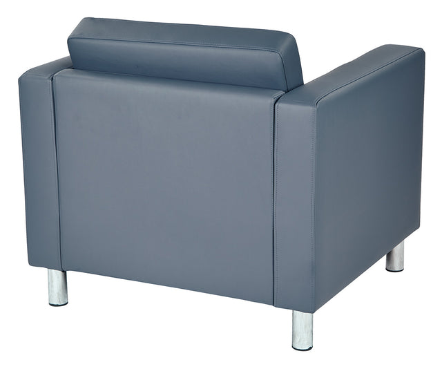 Fauteuil carré bleu - Série Pacific