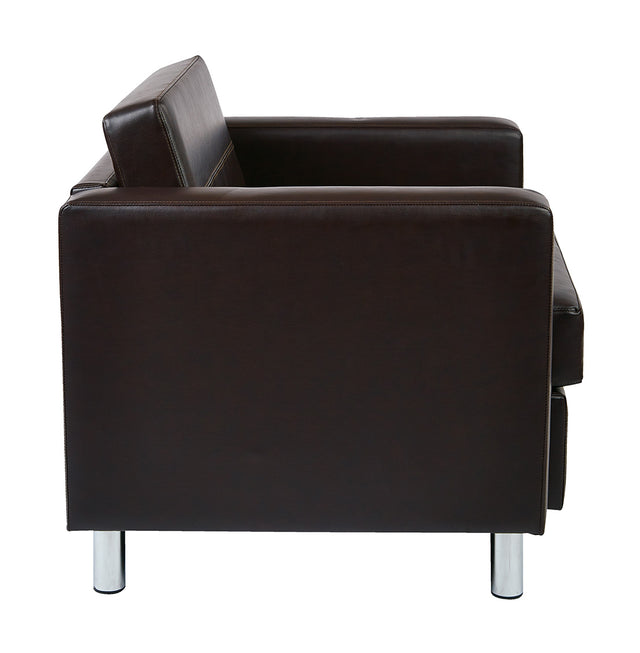 Black square armchair - Pacific Series