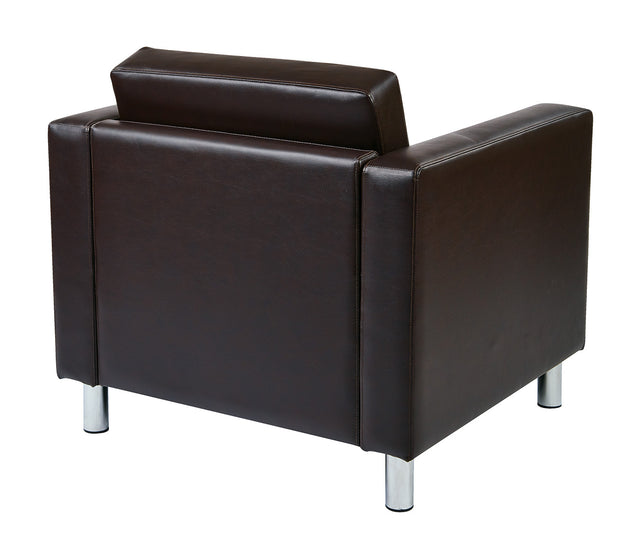 Black square armchair - Pacific Series