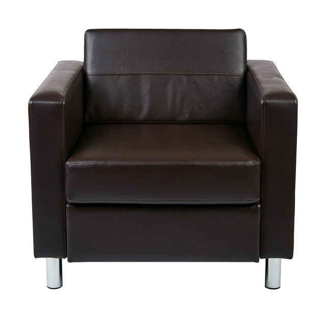 Black square armchair - Pacific Series